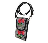 VALICLUD Sac à Bandoulière Créatif avec Sac Brodé Pochette pour Téléphone Portable à Bandoulière pour Femme Ethnique