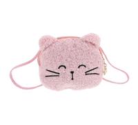 VALICLUD Sac à Bandoulière Peluche pour Garçon Fille Adorable Sac à Main Forme De Chat Petit Portefeuille Mignon pour Filles pour Petits