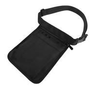VALICLUD Sac Banane Coiffeur Organisateur Pochette Ciseaux Sac à Outils Styliste Professionnel avec Poches Multiples et Portable pour Fournitures de Salon Noir