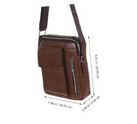 VALICLUD Sac Bandoulière Homme Cuir Pu Imperméable Sac Messager Pour Travail Et Voyage Avec Sangle Ajustable Et Poignée Confortable