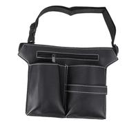 VALICLUD Sac Ceinture Coiffeur Professionnel Noir Capacité Importante Léger et Pochette Multifonction pour Ciseaux Peigne et Accessoires de Coupe de Cheveux Sac de Rangement avec Ceinture