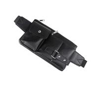 VALICLUD Sacoche Vintage Multifonctionnelle pour Hommes à Bandoulière Et Ceinture Noir pour Voyager Et Déplacer Toute Liberté