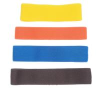VALICLUD Sangles Élastiques pour Boîte Bento Lot de Bandes Nylon Flexible Accessoires pour la Fraîcheur des Repas Déplacement Couleurs Orange Jaune Bleu Foncé et Gris