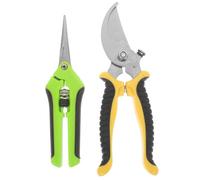 VALICLUD Sécateur pour Jardinage 2 Pièces Sk5 Acier Trempé Coupe Précise Branches et Fleurs Cisaille Robuste pour Jardin Extérieur Outil Multifonction pour Taille de Fruitiers et Plantes