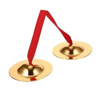 VALICLUD Semaine des Instruments à Percussion Cymbale Yoga Cymbales Cloche Petits Tambours à Main Cymbale à Main en Cuivre Timbales Métal Enfant Prendre Une Décision Portable