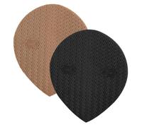 VALICLUD Semelles De Chaussures Antidérapantes Lot 2 Pièces Talon Moyen En Pu Beige Et Noir Protection Talonnette Remplacement Entretien Baskets Bottes Usage