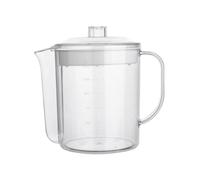 VALICLUD Séparateur de Graisse de Cuisine avec Filtre Créatif Tasse à Mesurer Résistante Micro Ondes pour Usage Domestique et Professionnel Récipient Pratique Blanc