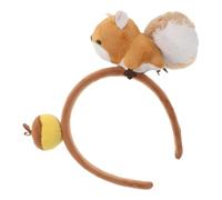 VALICLUD Serrage-Tête Écureuil en Peluche Douce Bandeau Animalier pour Fête et Cosplay Accessoire Photo Ludique Taille Unique Confortable Événements Déguisés et Festivals