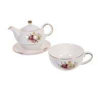 VALICLUD Service à Thé Porcelaine Céramique avec Théière et Tasses Motif Floral pour Maison et Bureau Design Élégant Odeur Après-midi Détente