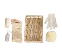 VALICLUD Set de Bain Complet Outil de Nettoyage du Corps en Matériau Synthétique, Moufles Exfoliants pour Peau Plus Douce et Plus Lisse, Accessoires de Bain Pratiques