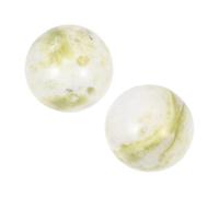VALICLUD Set de Balles de Massage Jade Pierre Naturelle Boules Exercice Portables pour Mains Soulagement Du Stress et Relaxation Musculaire Cadeau Santé pour Seniors