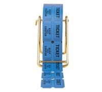 VALICLUD Set de Billets de Tombola Bleus Design Unique Imprimable Lot de 1000 Support Doré, Papier et Métal pour Événements et Fêtes de Carnaval