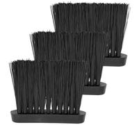 VALICLUD Set de Brosses Noires en Plastique Nettoyage Complet Suie Lot de 3 pour Cheminée et Poêle à Bois Accessoire pour Barbecue en Extérieur