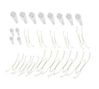 VALICLUD Set de Crochets Invisibles Alliage de pour Assiettes Supports Muraux avec Ressort Protection des Bords Compatible Assiettes Rondes et Carrées Support pour Décorations Murales