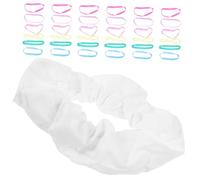 VALICLUD Set de Élastiques Cheveux Blancs Tie Dye Bandeaux Tissus Cheveux Élastiques pour Fille Accessoires Diy Style et Fixation Résistante pour Variées et Fêtes