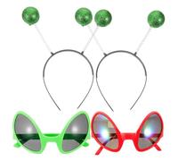 VALICLUD Set de Lunettes et Têtes Cosplay Extralucide pour Fête Halloween et Déguisement Confortables et Colorés Accessoires de Soirée Amusants