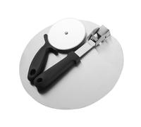 VALICLUD Set de Pelle à Pizza Acier Inoxydable avec Coupe-pizza Tranchant Spatule Métallique Ergonomique pour Découpe et Service Facile