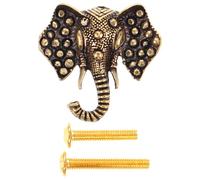 VALICLUD Set de Poignée de Meuble Éléphant Laiton avec Crochet Suspendu Bouton Vintage pour Tiroir Armoire Commode et Placard Poignée Moderne Multifonctionnelle pour Mobilier