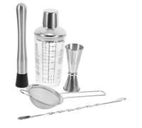 VALICLUD Set de Shaker à Cocktail Verre avec Échelle Précise Outil de Bar Acier Inoxydable pour Mixage de Boissons et Thé Au Lait Kit de Barman Polyvalent et Léger pour Usage Intérieur