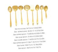 VALICLUD Set Dustensiles de Cuisine Acier Inoxydable Spatule et Cuillère Suspension Kit Complet pour Cuisson et Braisage
