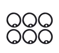 VALICLUD Silencieux pour médailles d'animaux, 12pcs Cercle du Silence en Silicone Noir, Compatible Plaque Chien, réduction du Bruit, Ajustement serré