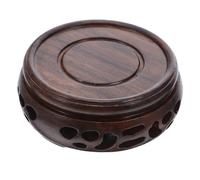 VALICLUD Socle D’exposition en Bois Rond Marron pour Vase et Théière