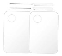 VALICLUD Spatule de Maquillage et Plateau de Mélange pour Palettes de Maquillage Mélange de Couleurs pour Peinture Utilisation par Maquilleurs et Peintres