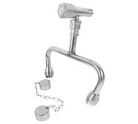VALICLUD Station de Lavage Oculaire Montée sur Robinet Acier Inoxydable Fixation Évier Pratique Installation Rapide pour Urgence Oculaire et Usage Laboratoire