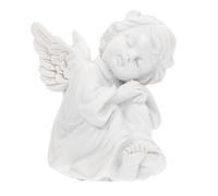 VALICLUD Statue Ange Décorative en Résine, Ornement de Table Blanc au Style Classique et Simple, Ange pour Tombe Cimetiere, pour Bureau et Maison