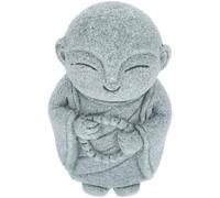 VALICLUD Statue de Bouddha en Grès Bleu pour Décoration de Jardin et Bureau, Ambiance Paisible Design Rétro et Signification Spirituelle, pour Maison et Étagère