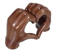 VALICLUD Statuette en Résine de Cœur et Main Décoration Intérieure Minimaliste pour Salon et Bureau Ornement de Table Solide Présent Original D’Artisanat en Résine