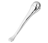 VALICLUD Stick de Beauté Visage en Métal Argenté, Cuillère de Massage Oculaire pour Crème Peau, Division Précise, Lissage des Rides, Soin Yeux à Domicile