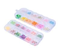 VALICLUD Stickers Pour Nail Art Tranches Boîtes Formes Ravissantes Décoration Ongles Faire Soi-même Fournitures