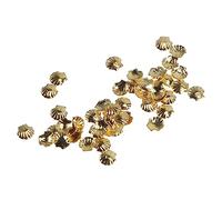 VALICLUD Stickers Pour Ongles Métalliques Coquillage 100 Pièces 3 Mm Autocollants Nail Art Dorés Diy Décoration Ongles Professionnels Et Débutants Usage Salon Fête