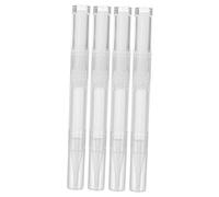 VALICLUD Stylo à Huile Essentielle 4Pcs 3Ml pour Ongles Nutriments Réutilisables Applicateurs de Gloss Tube Vide pour Nail Art Fourniture Cosmétiques