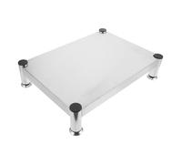 VALICLUD Support Cuisinière à Induction et Gaz en Acier Inoxydable 40X30X10Cm Antidérapant Cuisine Rangement Optimisé Accessoire pour Wok Casserole Cuiseur Vapeur
