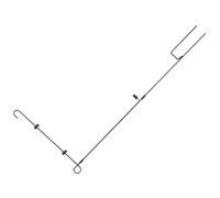 VALICLUD Support de Drapeau en Fer Forgé Noir, Poteau de Jardin Robuste pour Extérieur, Mât de Bannière Décorative Résistant aux Intempéries, pour Pelouse et Décoration Extérieure,