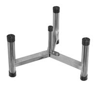 VALICLUD Support de Foyer Extérieur en Acier Inoxydable 25 CM Trépied Antidérapant pour Brasero de Jardin Jusqu'à 16 Pouces Résistant aux Intempéries Camping et Barbecue en Plein Air