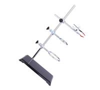 VALICLUD Support de Laboratoire Acier Inoxydable Porte-Entonnoir et Pince pour Tubes à Essai, Support Robuste pour Enseignement et Expériences en Chimie Couleur Aléatoire