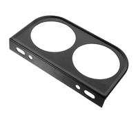 VALICLUD Support de Manomètre Double Trou 52 MM en Métal Noir Kit de Montage pour Compteur de Voiture Compatible Voitures Camions et Bateaux Panneau de Fixation pour Indicateur