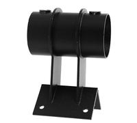 VALICLUD Support de Parasol pour Terrasse et Balcon Lot de 2 Pinces Métalliques Réglables pour Mâts de 3 à 5 CM Stabilisateur Résistant Vent 8 Clous pour Fixation Solide en Extérieur