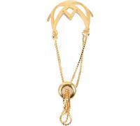 VALICLUD Support de Pendentif Vide pour Collier en Métal Doré Saumon, Cage à Bijoux Ronde Perles, Porte-pierres pour Collier, Accessoire de Pendentif Suspendu pour Création de Bijoux