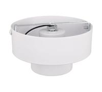 VALICLUD Support de Plafonnier Ventilateur E27 en Métal Blanc, Base Suspendue
