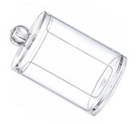 VALICLUD Support de Rangement Transparent pour Coton Démaquillant Maquillage Bijoux Boîte Compacte avec Étanche pour Salle de Bain et Espace Bureau