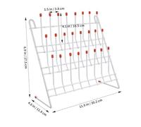VALICLUD Support de Séchage Métallique pour Tubes et Béchers de Laboratoire Égouttoir et Polyvalent pour Stockage et Séchage des Tubes Accessoire pour Organiser Équipement de Laboratoire