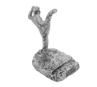 VALICLUD Support de Téléphone de Kung-fu Chinois en Résine Noir | Figurine en Pose de Coup de Pied, pour Appareil et Petites Tablettes, Usage Bureau ou Espace de Travail