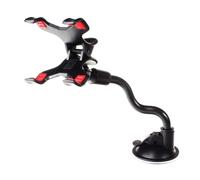 VALICLUD Support de Téléphone de Voiture Pince Ajustable avec Bras Long Flexible en ABS et Ventouse Puissante, Rotation 360 Degrés, Antichoc pour Pare-Brise et Tableau de Bord