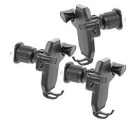 VALICLUD Support de Téléphone pour Voiture 3 Pièces Fixation Stable à Double Crochet Spiralé pour Grille d'Aération Rotation Flexible pour Navigation et Streaming Compatible