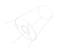 VALICLUD Support Lampe Métal Robuste Cadre Rond DIY pour Abat-jour de Lampe de Table Suspension et Lampadaire Structure Filaire Blanche Accessoire Polyvalent pour Éclairage Intérieur