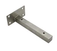 VALICLUD Support Mural en Acier Inoxydable 15 Cm Équerre Triangulaire Épaisse Tube Carré Support Solide pour Étagères Flottantes - Salon Bureau la Cuisine et Stable